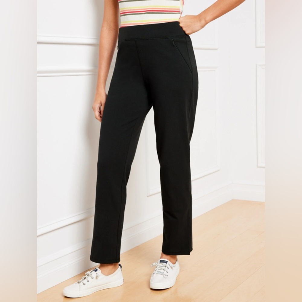 Talbots Everyday Slit Hem Straight Leg Pants- Size M